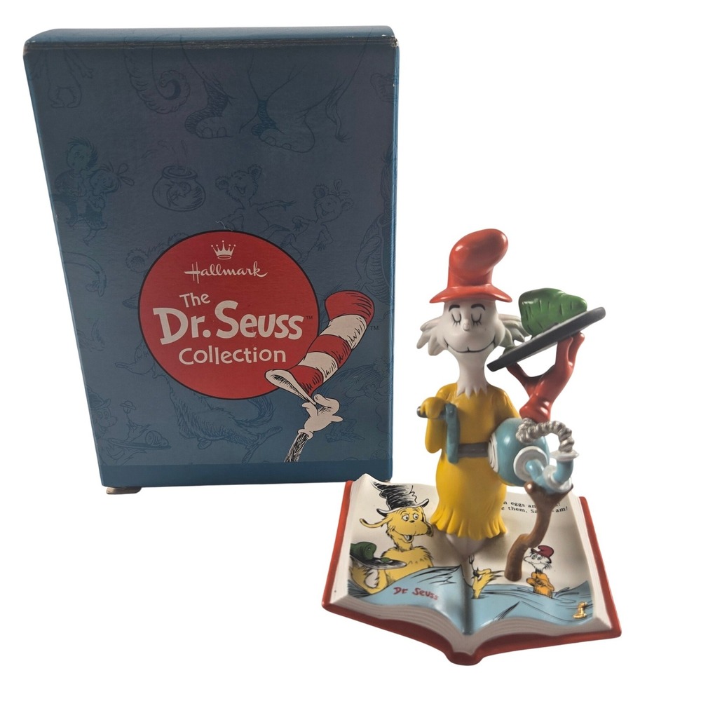 Hallmark Dr Seuss Sam and Ham Porcelain Figurine 2000 Numbered Edition Box